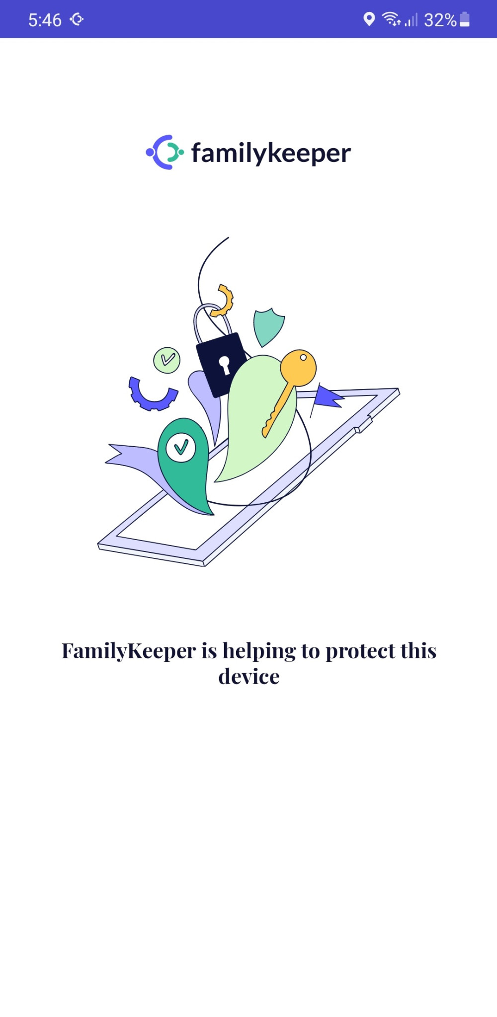 FamilyKeeper Kids notification